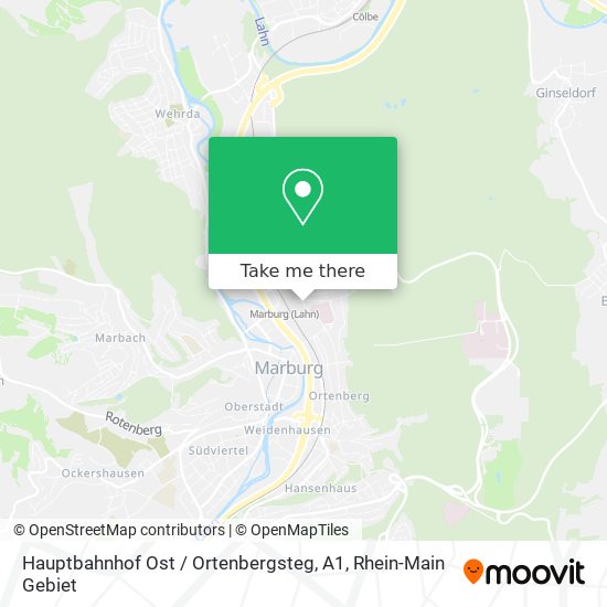 Hauptbahnhof Ost / Ortenbergsteg, A1 map