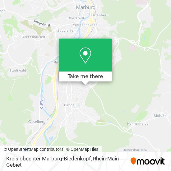 Kreisjobcenter Marburg-Biedenkopf map