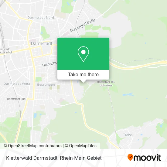 Карта Kletterwald Darmstadt