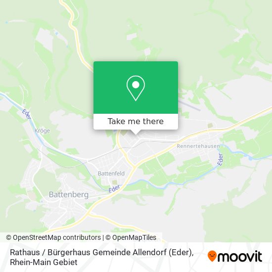 Rathaus / Bürgerhaus Gemeinde Allendorf (Eder) map