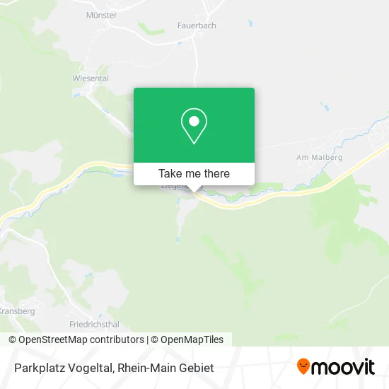 Карта Parkplatz Vogeltal