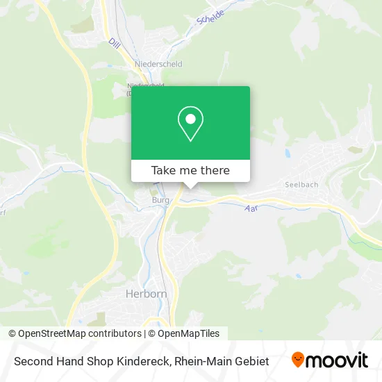 Карта Second Hand Shop Kindereck