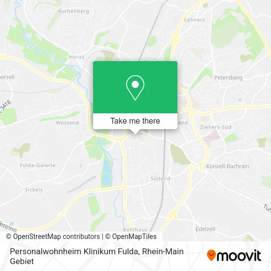 Карта Personalwohnheim Klinikum Fulda