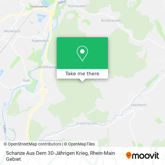 Schanze Aus Dem 30-Jährigen Krieg map