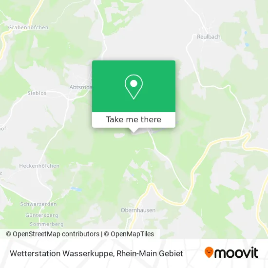 Карта Wetterstation Wasserkuppe