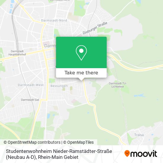 Studentenwohnheim Nieder-Ramstädter-Straße (Neubau A-D) map