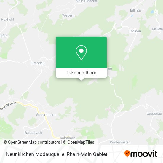 Карта Neunkirchen Modauquelle