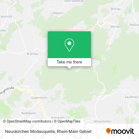 Карта Neunkirchen Modauquelle