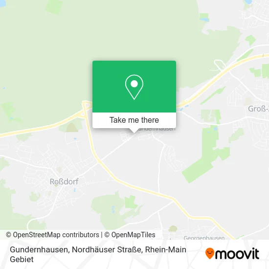 Карта Gundernhausen, Nordhäuser Straße