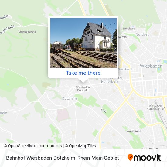 Bahnhof Wiesbaden-Dotzheim map