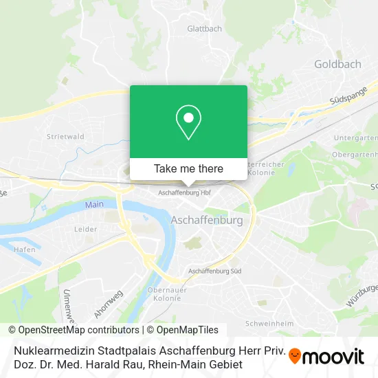 Карта Nuklearmedizin Stadtpalais Aschaffenburg Herr Priv. Doz. Dr. Med. Harald Rau