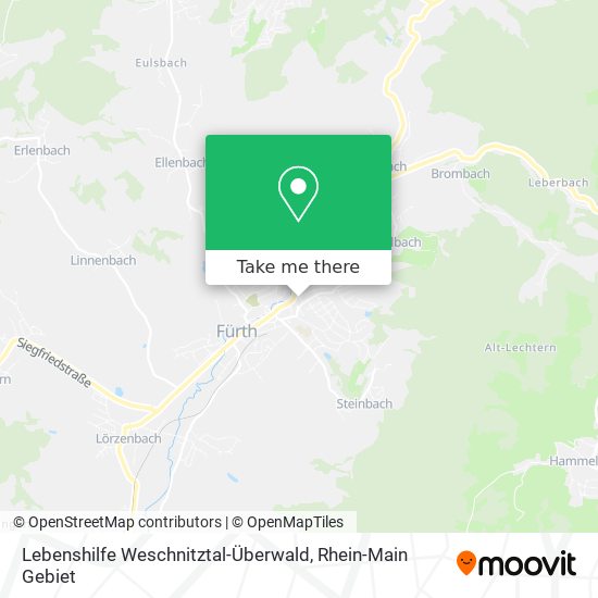 Lebenshilfe Weschnitztal-Überwald map