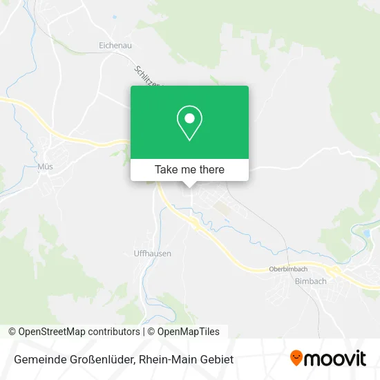 Карта Gemeinde Großenlüder