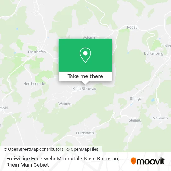 Карта Freiwillige Feuerwehr Modautal / Klein-Bieberau