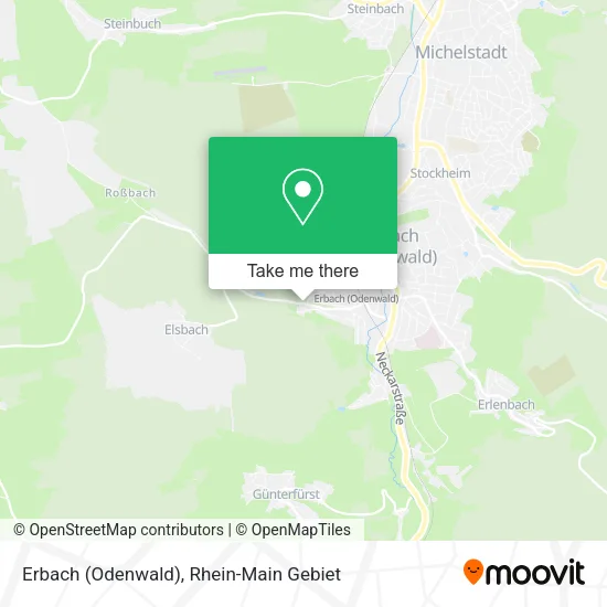 Карта Erbach (Odenwald)