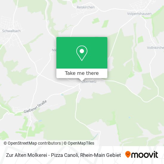 Zur Alten Molkerei - Pizza Canoli map