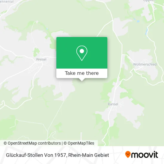 Карта Glückauf-Stollen Von 1957