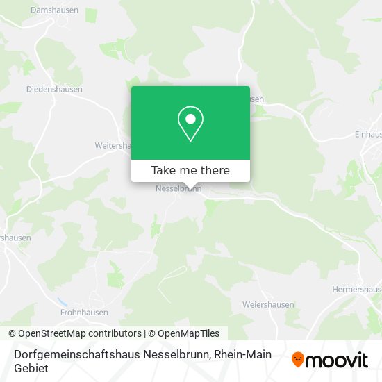 Dorfgemeinschaftshaus Nesselbrunn map