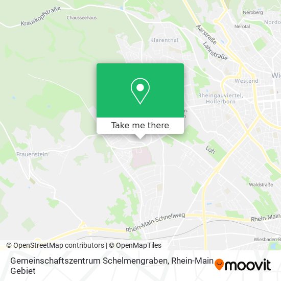 Gemeinschaftszentrum Schelmengraben map