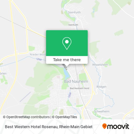 Best Western Hotel Rosenau map