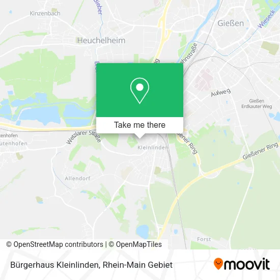 Карта Bürgerhaus Kleinlinden