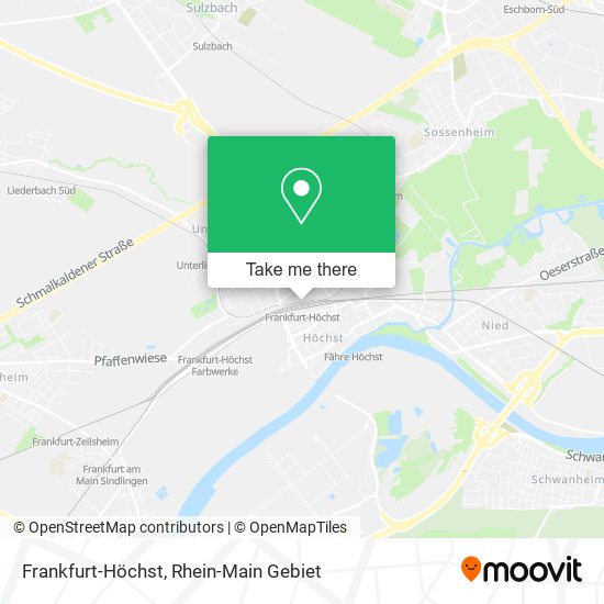 Frankfurt-Höchst map