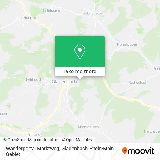 Карта Wanderportal Marktweg, Gladenbach