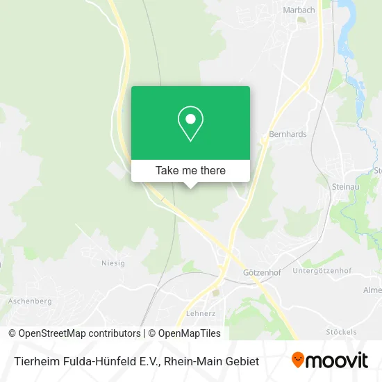 Карта Tierheim Fulda-Hünfeld E.V.
