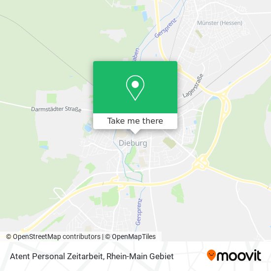 Atent Personal Zeitarbeit map