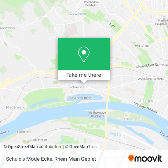 Schuld's Mode Ecke map