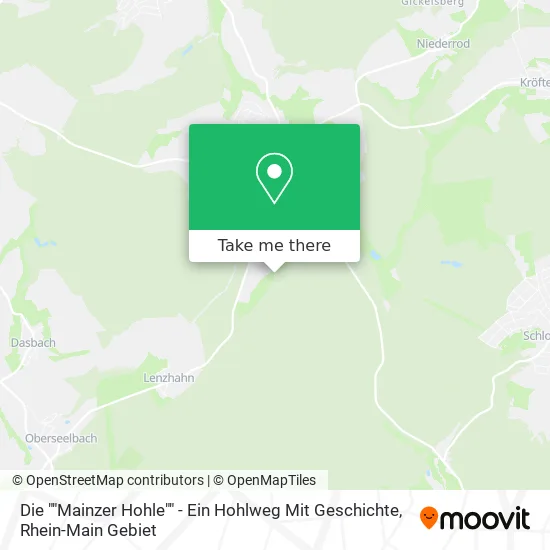 Карта Die ""Mainzer Hohle"" - Ein Hohlweg Mit Geschichte