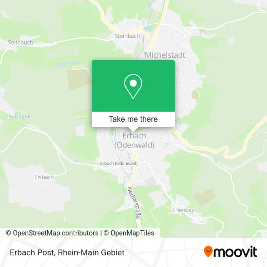 Карта Erbach Post