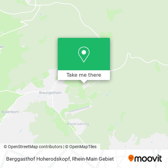Berggasthof Hoherodskopf map