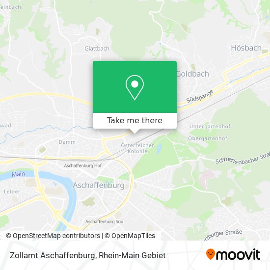 Zollamt Aschaffenburg map