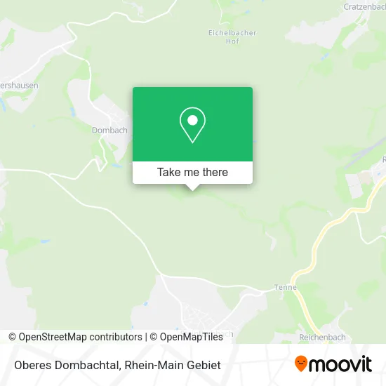 Карта Oberes Dombachtal