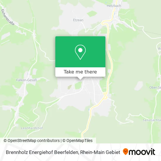 Карта Brennholz Energiehof Beerfelden