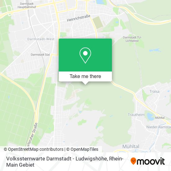 Volkssternwarte Darmstadt - Ludwigshöhe map
