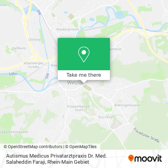 Карта Autismus Medicus Privatarztpraxis Dr. Med. Salaheddin Faraji