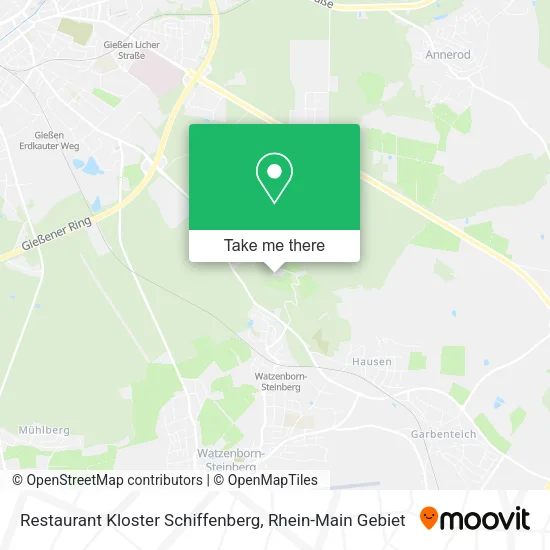 Карта Restaurant Kloster Schiffenberg