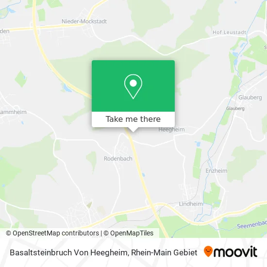 Basaltsteinbruch Von Heegheim map