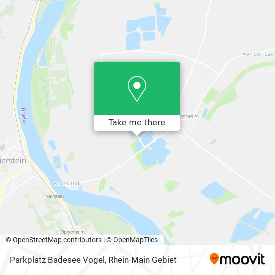 Parkplatz Badesee Vogel map