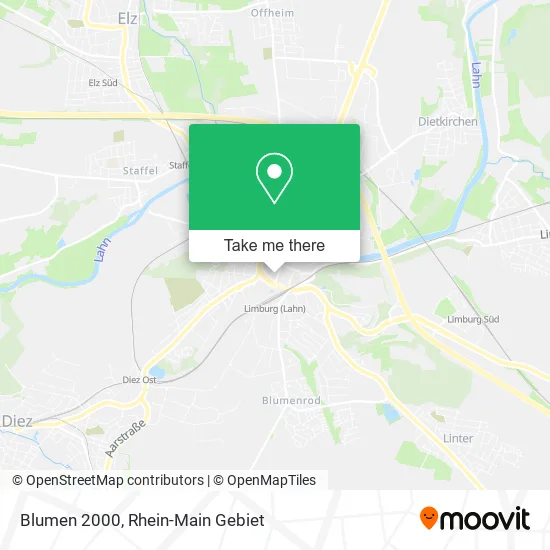 Blumen 2000 map