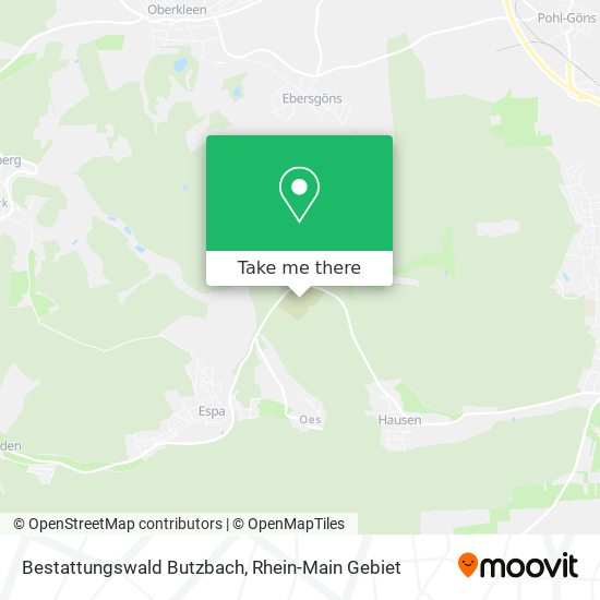 Bestattungswald Butzbach map