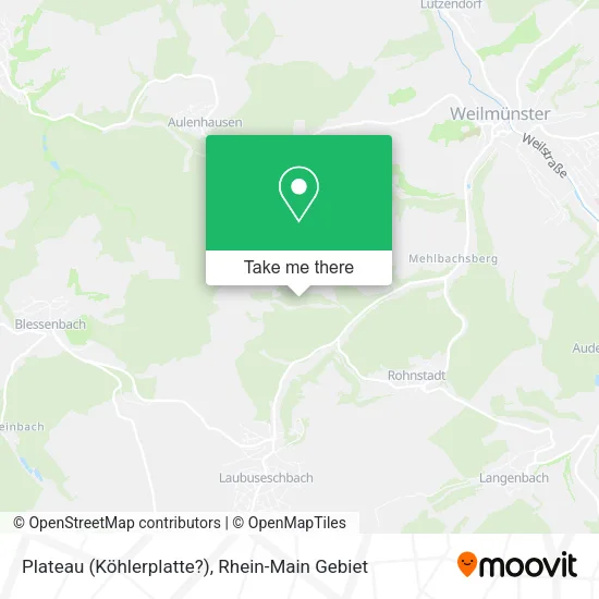 Карта Plateau (Köhlerplatte?)