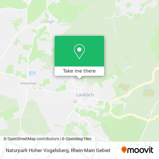Naturpark Hoher Vogelsberg map