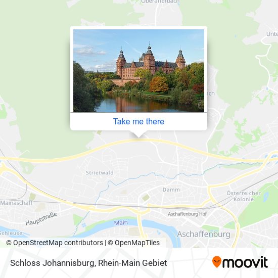 Schloss Johannisburg map