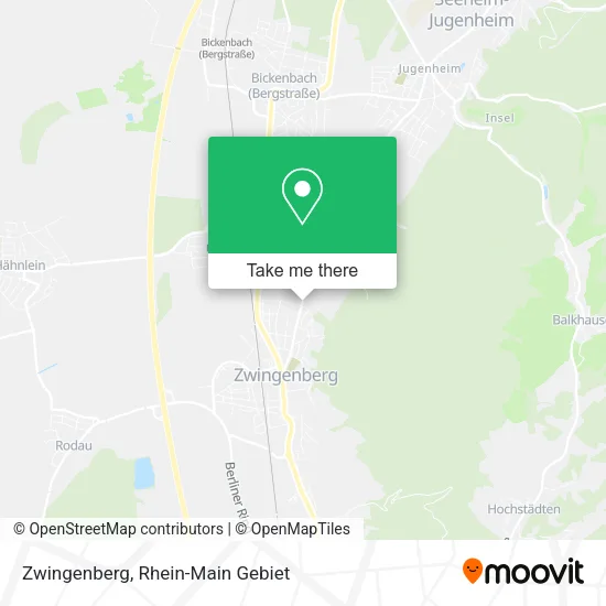 Карта Zwingenberg
