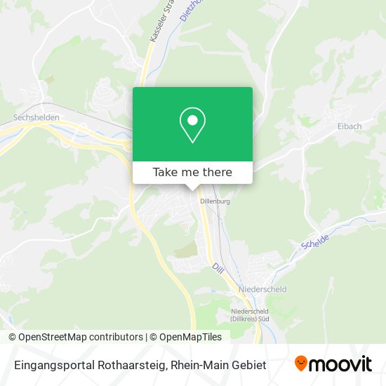 Eingangsportal Rothaarsteig map