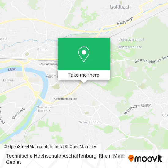 Карта Technische Hochschule Aschaffenburg