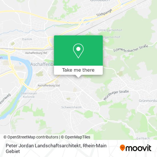 Peter Jordan Landschaftsarchitekt map